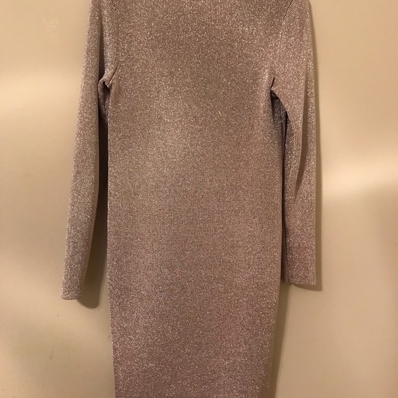 COS dusty rose sliver metallic dress - Picture 2 of 4